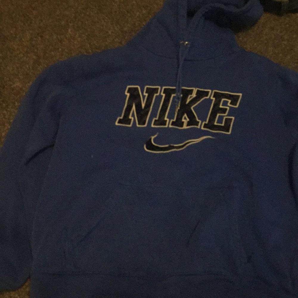 blue nike hoodie